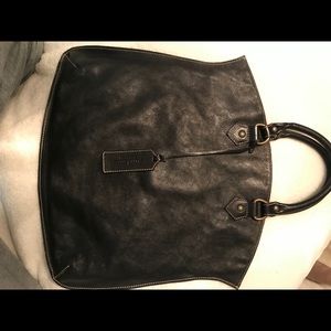 Sundance Black Leather Handbag